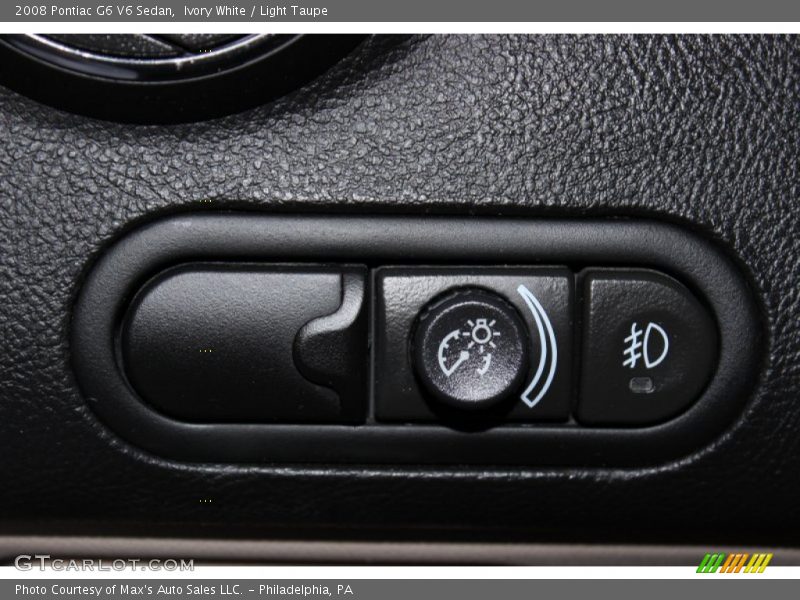 Ivory White / Light Taupe 2008 Pontiac G6 V6 Sedan