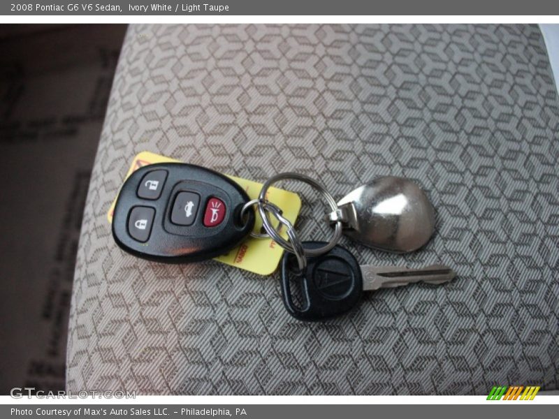Ivory White / Light Taupe 2008 Pontiac G6 V6 Sedan