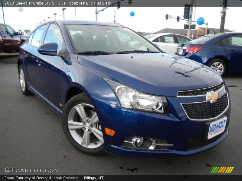 Blue Topaz Metallic / Jet Black 2013 Chevrolet Cruze LT/RS