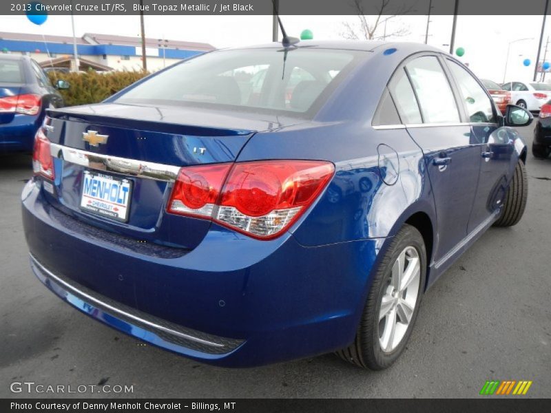 Blue Topaz Metallic / Jet Black 2013 Chevrolet Cruze LT/RS