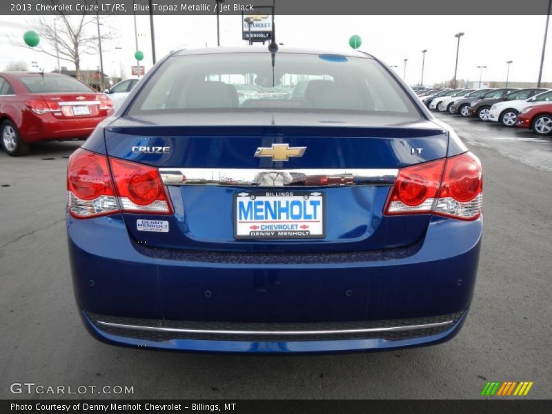 Blue Topaz Metallic / Jet Black 2013 Chevrolet Cruze LT/RS