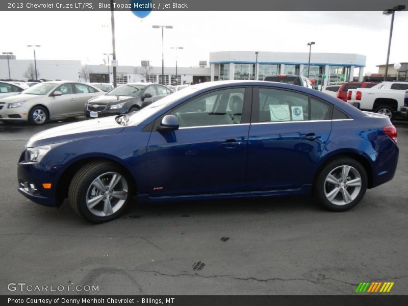 Blue Topaz Metallic / Jet Black 2013 Chevrolet Cruze LT/RS