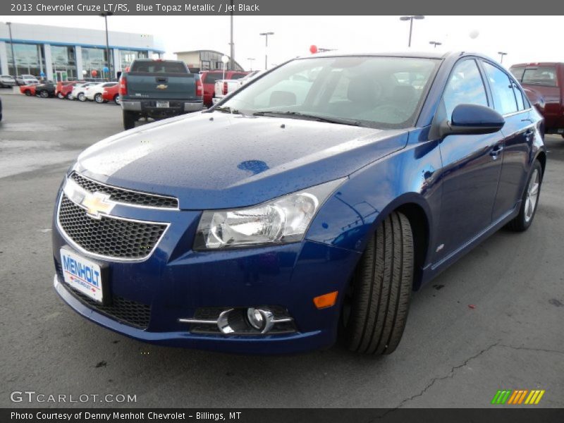 Blue Topaz Metallic / Jet Black 2013 Chevrolet Cruze LT/RS