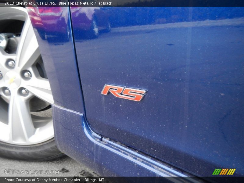 Blue Topaz Metallic / Jet Black 2013 Chevrolet Cruze LT/RS
