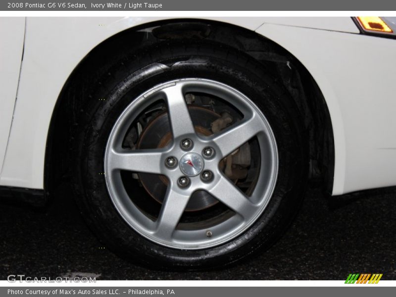 Ivory White / Light Taupe 2008 Pontiac G6 V6 Sedan