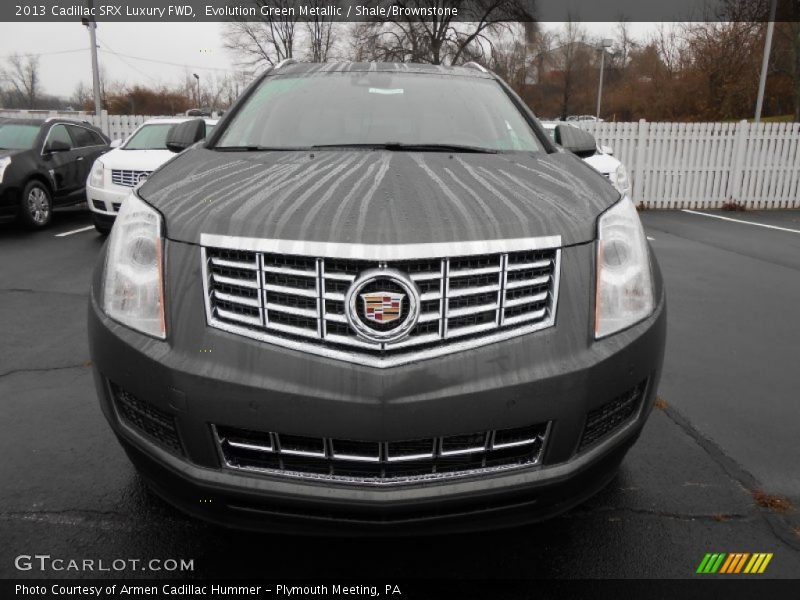 Evolution Green Metallic / Shale/Brownstone 2013 Cadillac SRX Luxury FWD