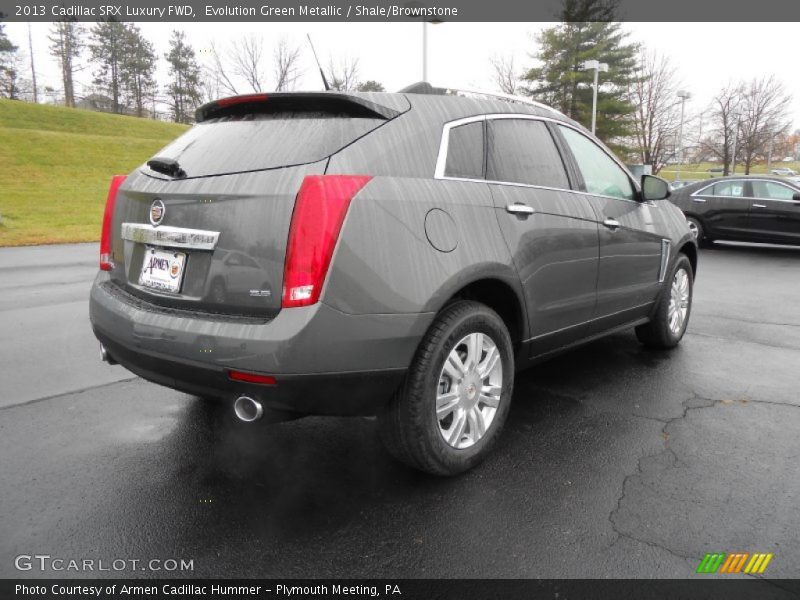 Evolution Green Metallic / Shale/Brownstone 2013 Cadillac SRX Luxury FWD