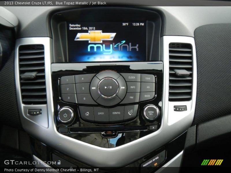 Blue Topaz Metallic / Jet Black 2013 Chevrolet Cruze LT/RS