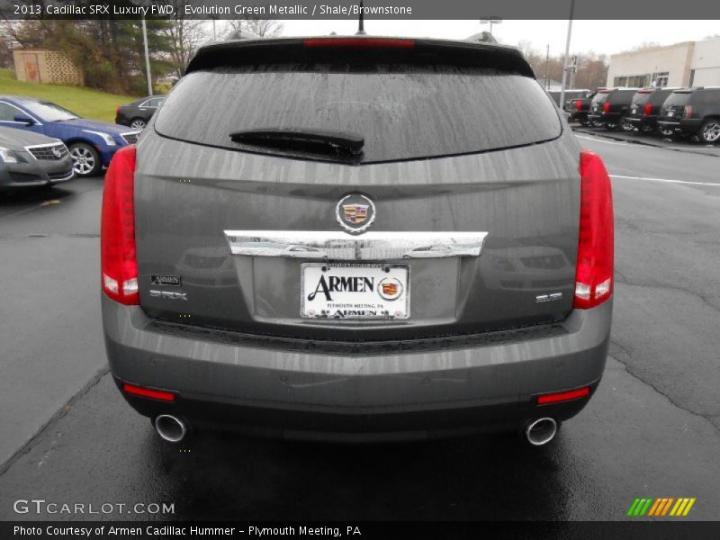 Evolution Green Metallic / Shale/Brownstone 2013 Cadillac SRX Luxury FWD