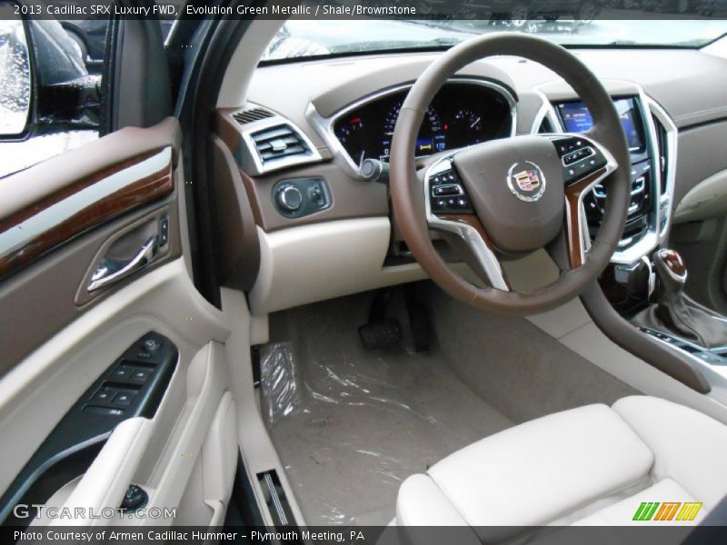 Evolution Green Metallic / Shale/Brownstone 2013 Cadillac SRX Luxury FWD
