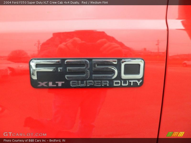 Red / Medium Flint 2004 Ford F350 Super Duty XLT Crew Cab 4x4 Dually