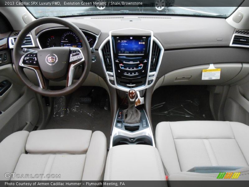 Evolution Green Metallic / Shale/Brownstone 2013 Cadillac SRX Luxury FWD