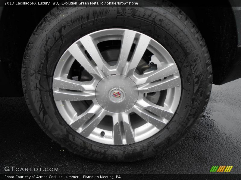 Evolution Green Metallic / Shale/Brownstone 2013 Cadillac SRX Luxury FWD