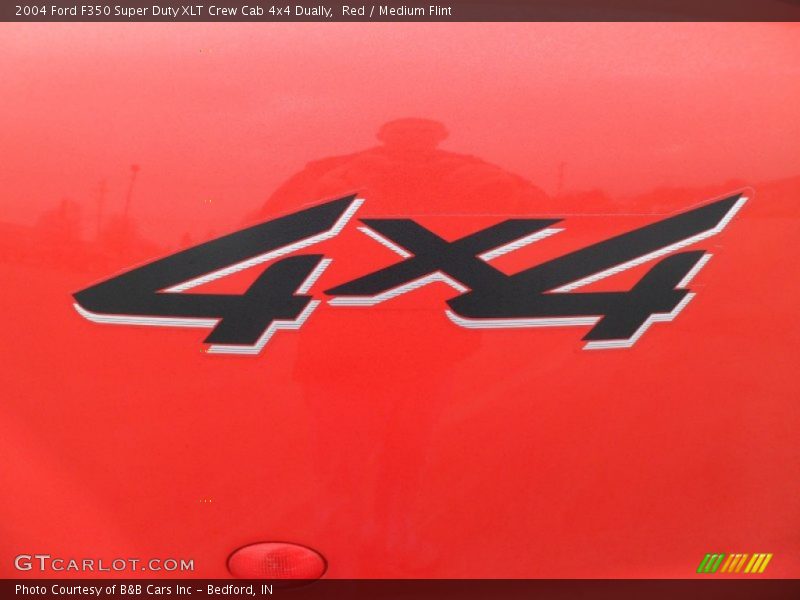Red / Medium Flint 2004 Ford F350 Super Duty XLT Crew Cab 4x4 Dually