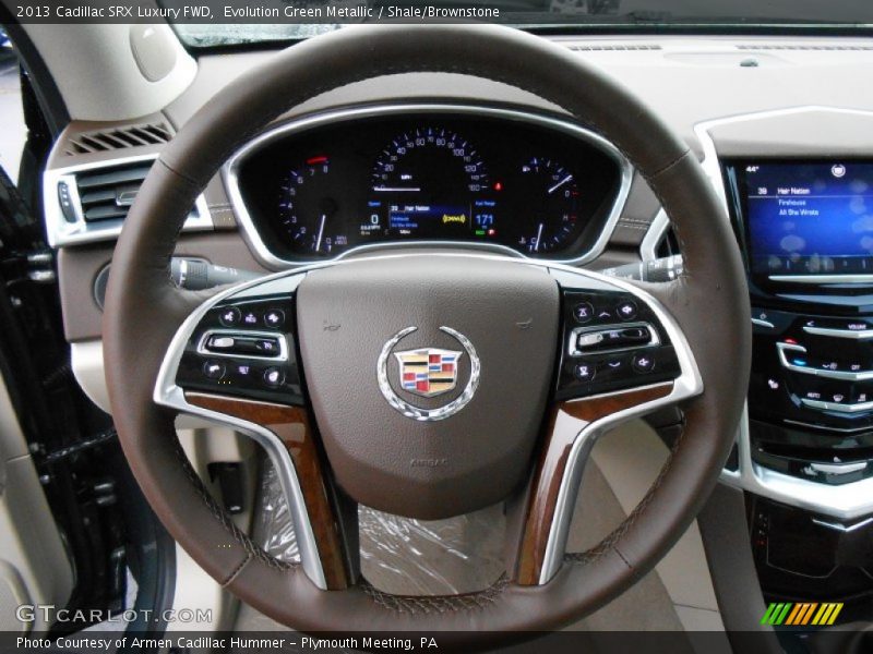 Evolution Green Metallic / Shale/Brownstone 2013 Cadillac SRX Luxury FWD