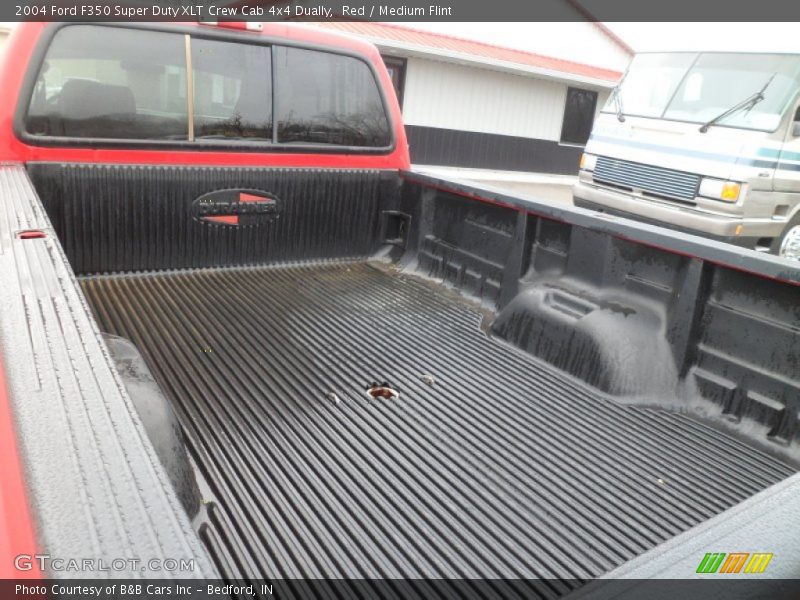 Red / Medium Flint 2004 Ford F350 Super Duty XLT Crew Cab 4x4 Dually