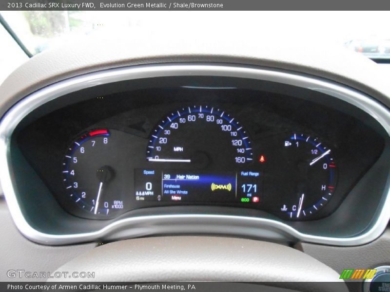 Evolution Green Metallic / Shale/Brownstone 2013 Cadillac SRX Luxury FWD