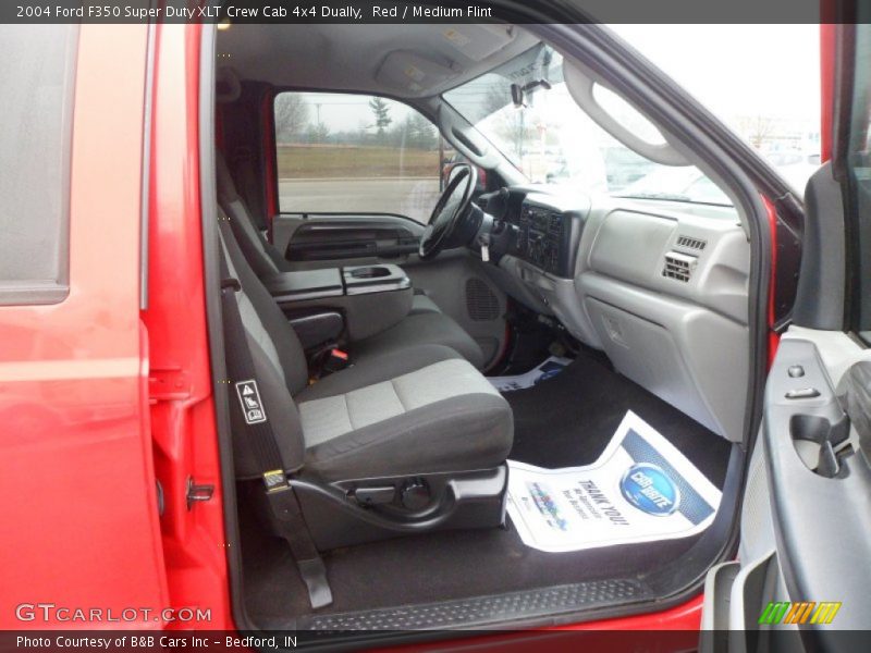 Red / Medium Flint 2004 Ford F350 Super Duty XLT Crew Cab 4x4 Dually