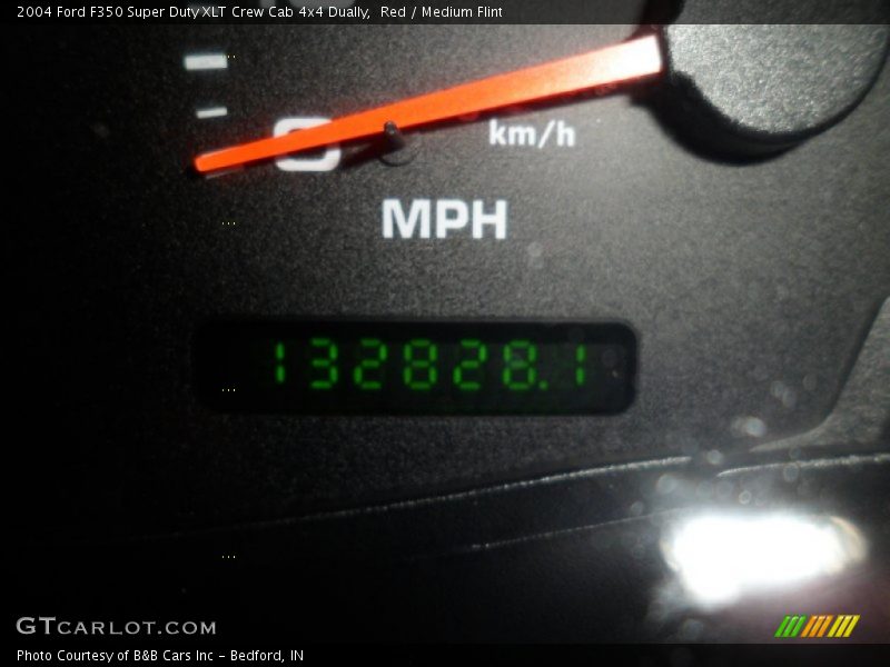 Red / Medium Flint 2004 Ford F350 Super Duty XLT Crew Cab 4x4 Dually
