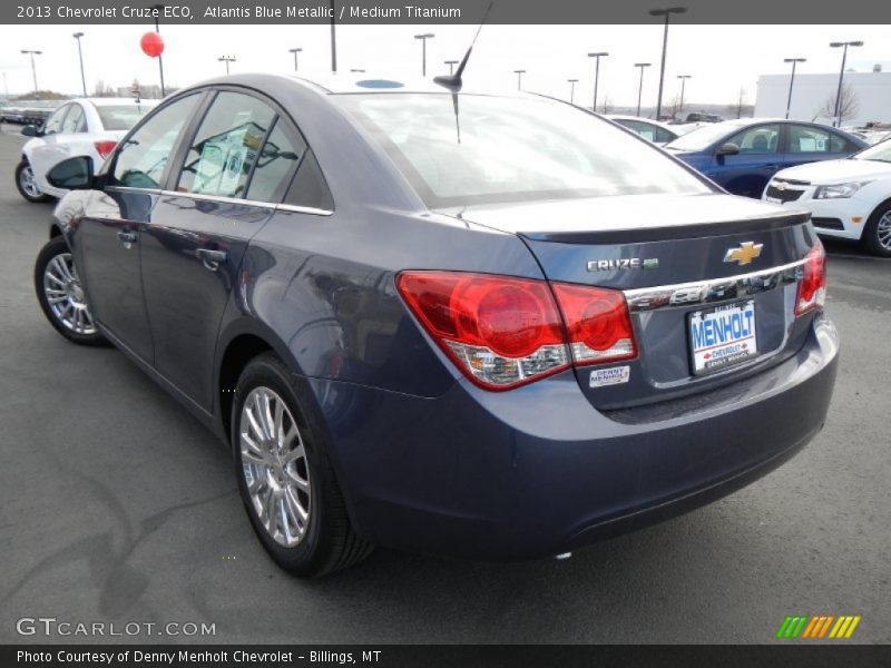 Atlantis Blue Metallic / Medium Titanium 2013 Chevrolet Cruze ECO