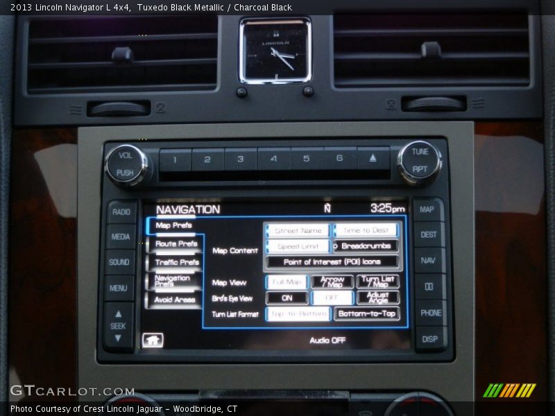 Controls of 2013 Navigator L 4x4
