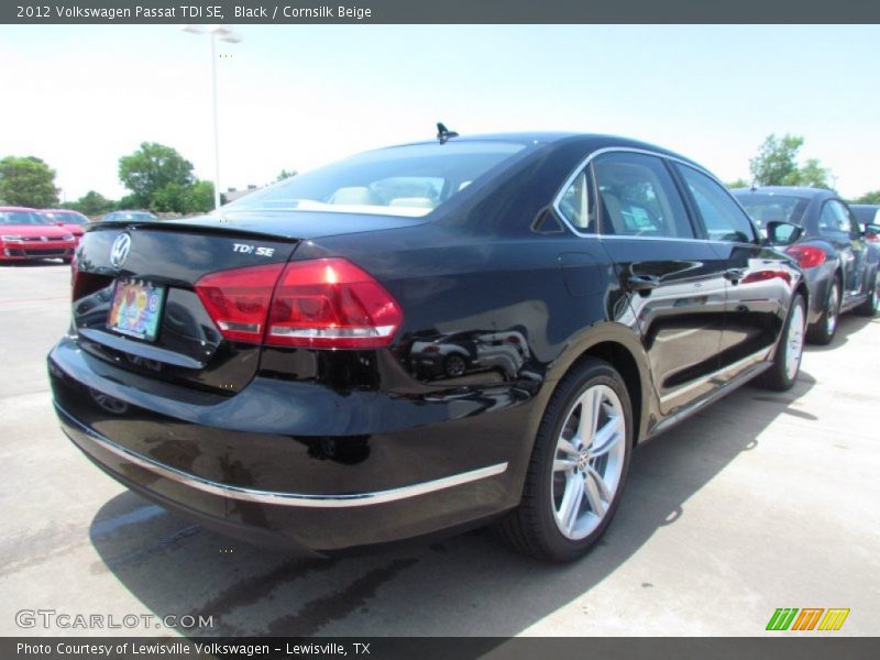 Black / Cornsilk Beige 2012 Volkswagen Passat TDI SE