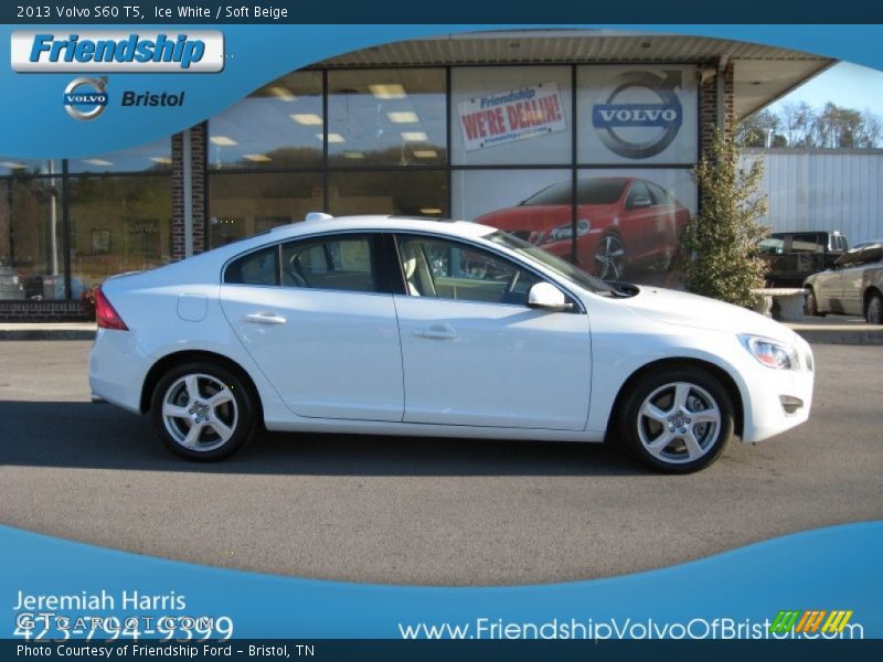 Ice White / Soft Beige 2013 Volvo S60 T5