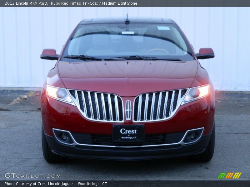 Ruby Red Tinted Tri-Coat / Medium Light Stone 2013 Lincoln MKX AWD