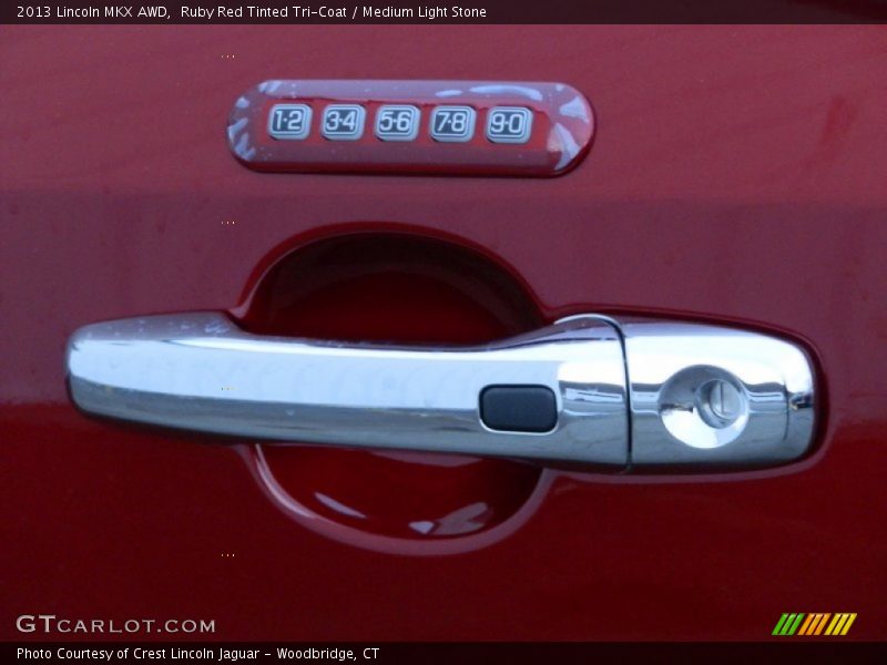 Ruby Red Tinted Tri-Coat / Medium Light Stone 2013 Lincoln MKX AWD