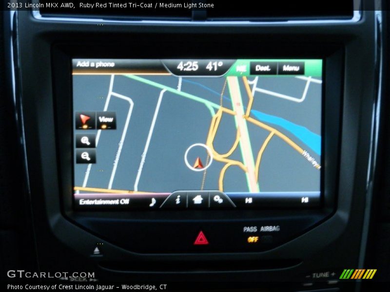 Navigation of 2013 MKX AWD