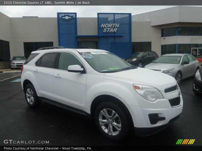 Summit White / Jet Black 2010 Chevrolet Equinox LT AWD