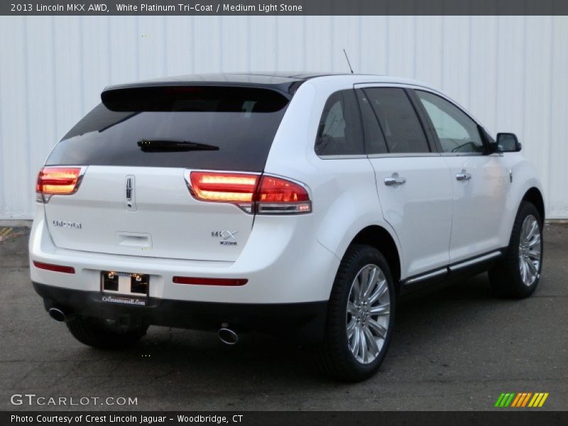 White Platinum Tri-Coat / Medium Light Stone 2013 Lincoln MKX AWD