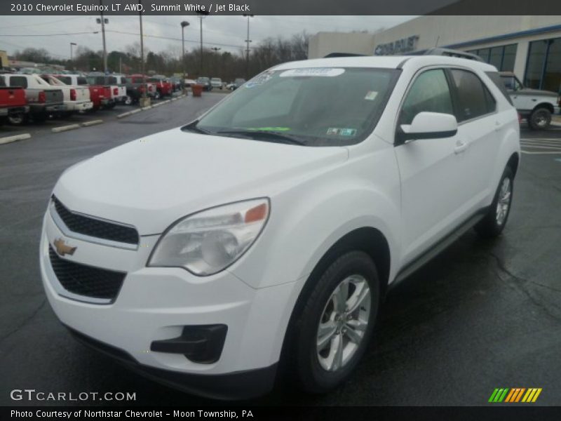 Summit White / Jet Black 2010 Chevrolet Equinox LT AWD