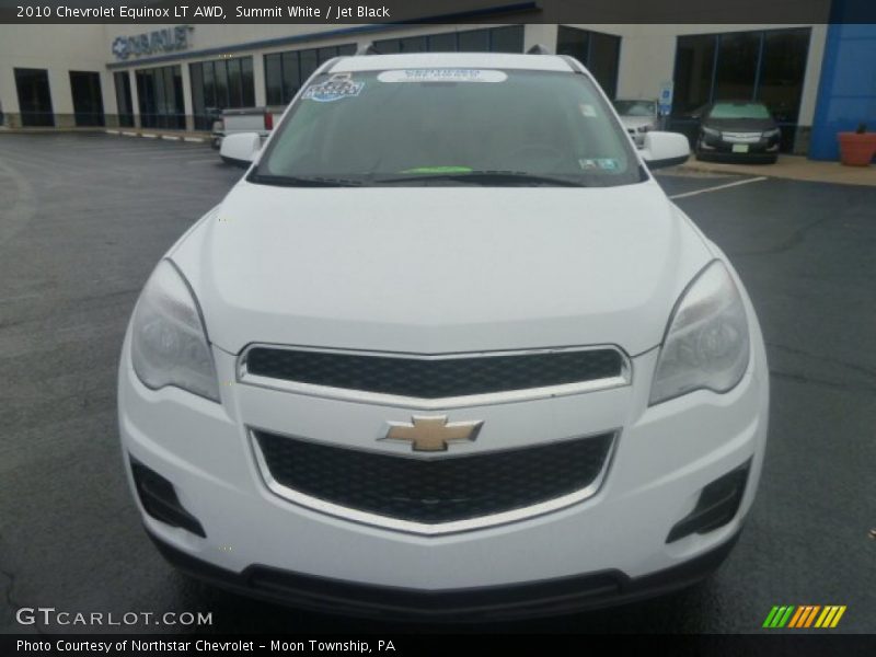 Summit White / Jet Black 2010 Chevrolet Equinox LT AWD