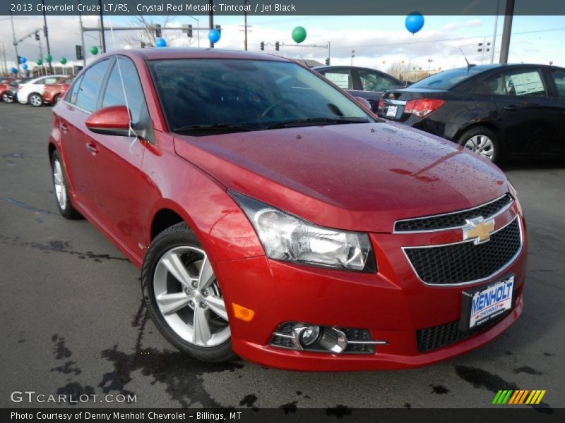 Crystal Red Metallic Tintcoat / Jet Black 2013 Chevrolet Cruze LT/RS