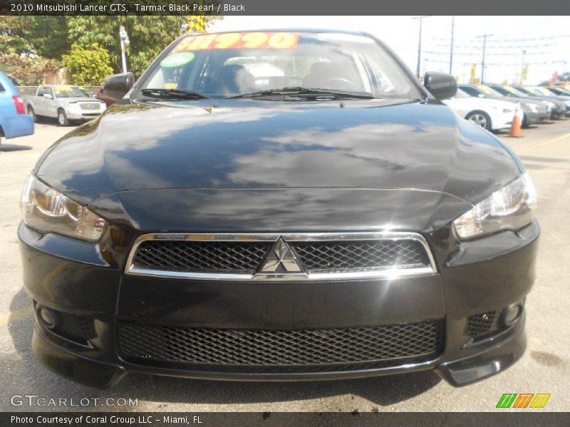 Tarmac Black Pearl / Black 2010 Mitsubishi Lancer GTS