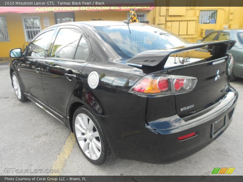 Tarmac Black Pearl / Black 2010 Mitsubishi Lancer GTS