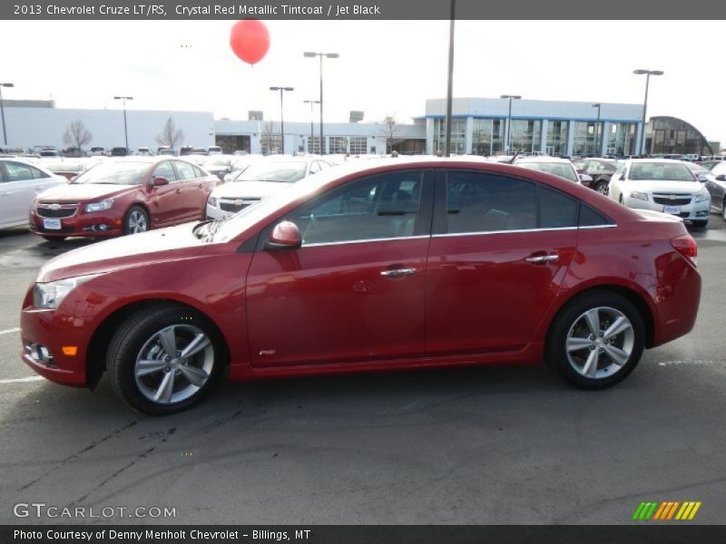 Crystal Red Metallic Tintcoat / Jet Black 2013 Chevrolet Cruze LT/RS