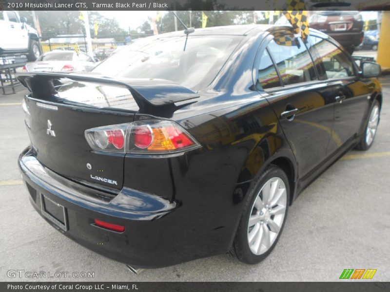 Tarmac Black Pearl / Black 2010 Mitsubishi Lancer GTS