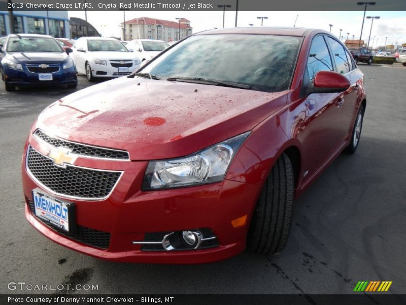 Crystal Red Metallic Tintcoat / Jet Black 2013 Chevrolet Cruze LT/RS
