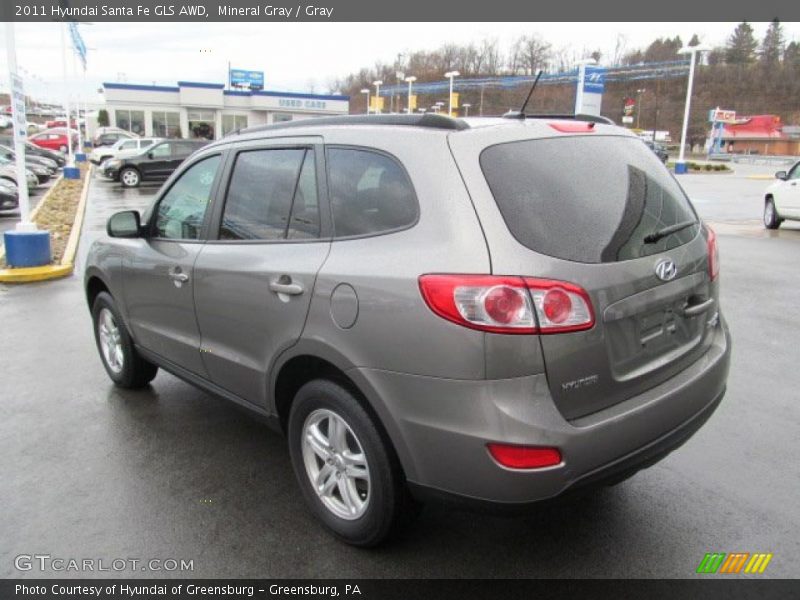 Mineral Gray / Gray 2011 Hyundai Santa Fe GLS AWD