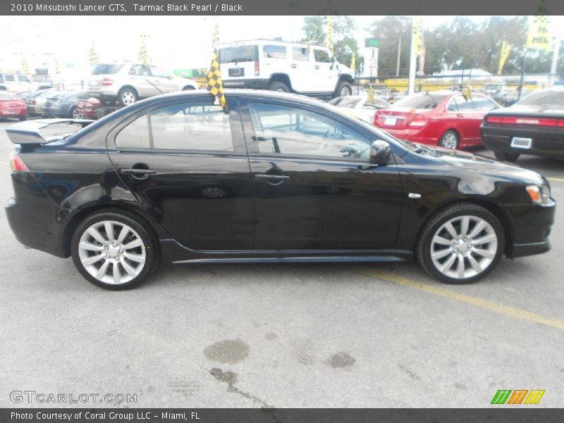 Tarmac Black Pearl / Black 2010 Mitsubishi Lancer GTS