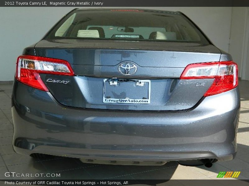 Magnetic Gray Metallic / Ivory 2012 Toyota Camry LE