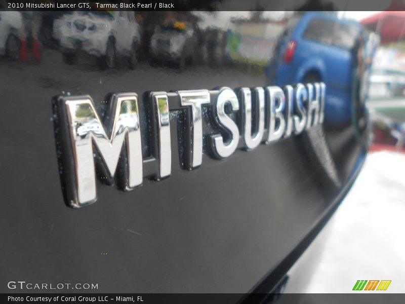 Tarmac Black Pearl / Black 2010 Mitsubishi Lancer GTS