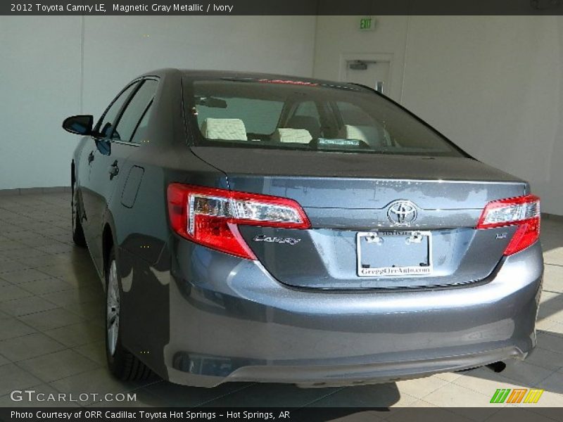 Magnetic Gray Metallic / Ivory 2012 Toyota Camry LE