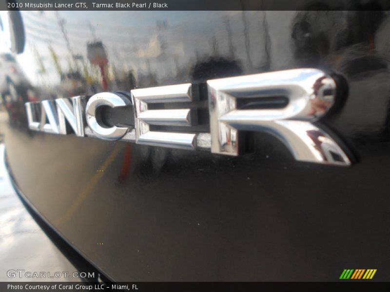 Tarmac Black Pearl / Black 2010 Mitsubishi Lancer GTS