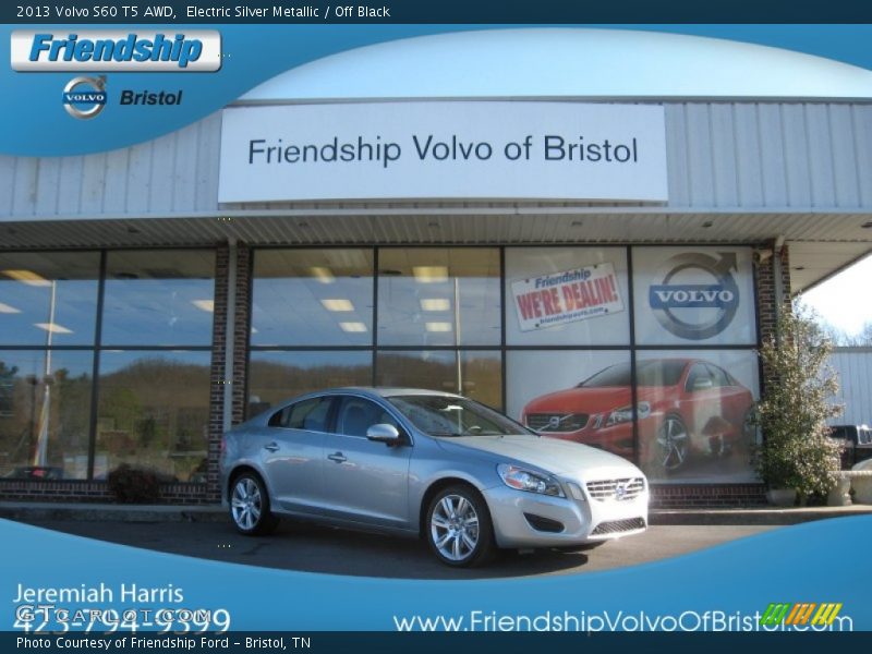 Electric Silver Metallic / Off Black 2013 Volvo S60 T5 AWD