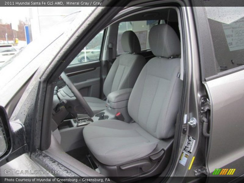 Mineral Gray / Gray 2011 Hyundai Santa Fe GLS AWD
