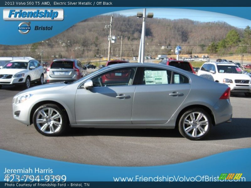 Electric Silver Metallic / Off Black 2013 Volvo S60 T5 AWD