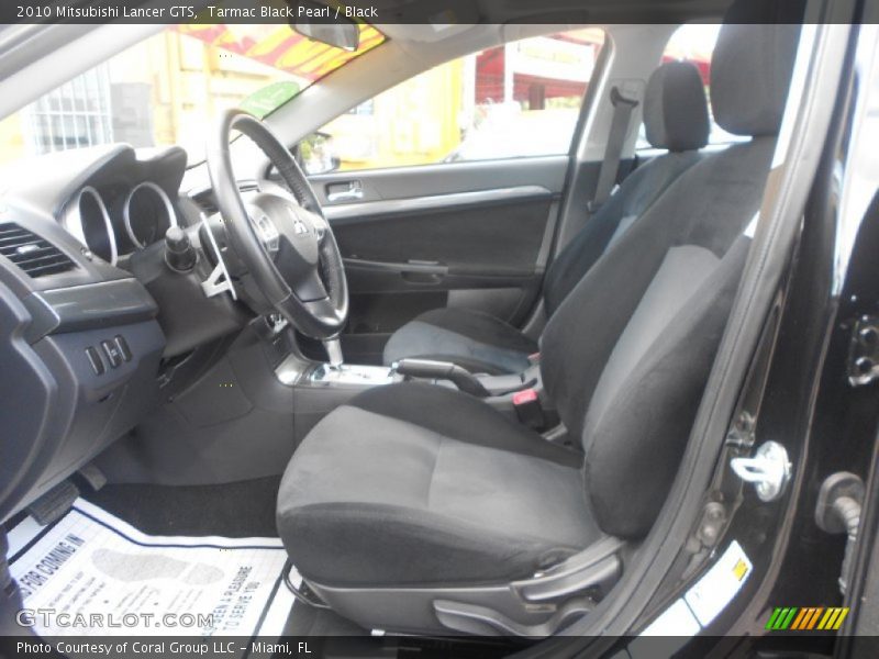 Tarmac Black Pearl / Black 2010 Mitsubishi Lancer GTS